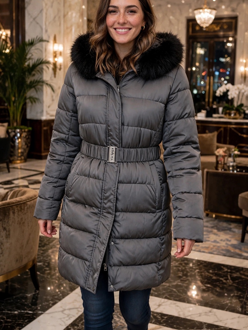Via Spiga Elegant grey Outerwear